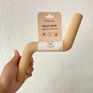 Wild One - Bolt Bite - Chew Toy for Dogs - Tan - Natural Rubber - Hides Treats